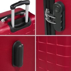 Tectake - Kofferset Trolleyset Reisset - 3-dlg Hardshell Wijnrood - 402670 12 Tectake - Kofferset Trolleyset Reisset - 3-dlg Hardshell Wijnrood - 402670 -Reizen Verkoopwinkel 1200x1200 828
