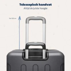 TRVLMORE Kofferset - 3 Delig - 38L (handbagage) + 70L + 110L - Donkergrijs -Reizen Verkoopwinkel 1200x1200 832