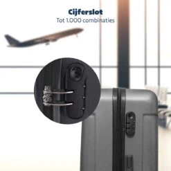 TRVLMORE Kofferset - 3 Delig - 38L (handbagage) + 70L + 110L - Donkergrijs -Reizen Verkoopwinkel 1200x1200 833