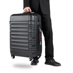 Monzana Kofferset - 4 Stuks S M L XL Met Wielen Cijferslot - Zwart -Reizen Verkoopwinkel 1200x1200 898