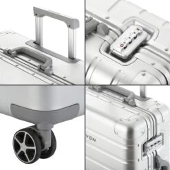 CarryOn Kofferset ULD - Luxe Aluminium Handbagage Koffer 55cm + 76cm Grote Reiskoffer - Dubbel TSA Slot - Zilver 9 CarryOn Kofferset ULD - Luxe Aluminium Handbagage Koffer 55cm + 76cm Grote Reiskoffer - Dubbel TSA Slot - Zilver -Reizen Verkoopwinkel 1200x1200 948