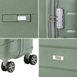 TravelZ Big Bars Kofferset - Trolleyset TSA 2-delig - Handbagage En Groot - Olijf -Reizen Verkoopwinkel 1200x1200 956