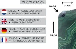 MuchoWow® Koffer - Marmer - Groen - Lijn - Past Binnen 55x40x20 Cm En 55x35x25 Cm - Handbagage - Trolley - Fotokoffer - Cabin Size - Print -Reizen Verkoopwinkel 1200x779 1