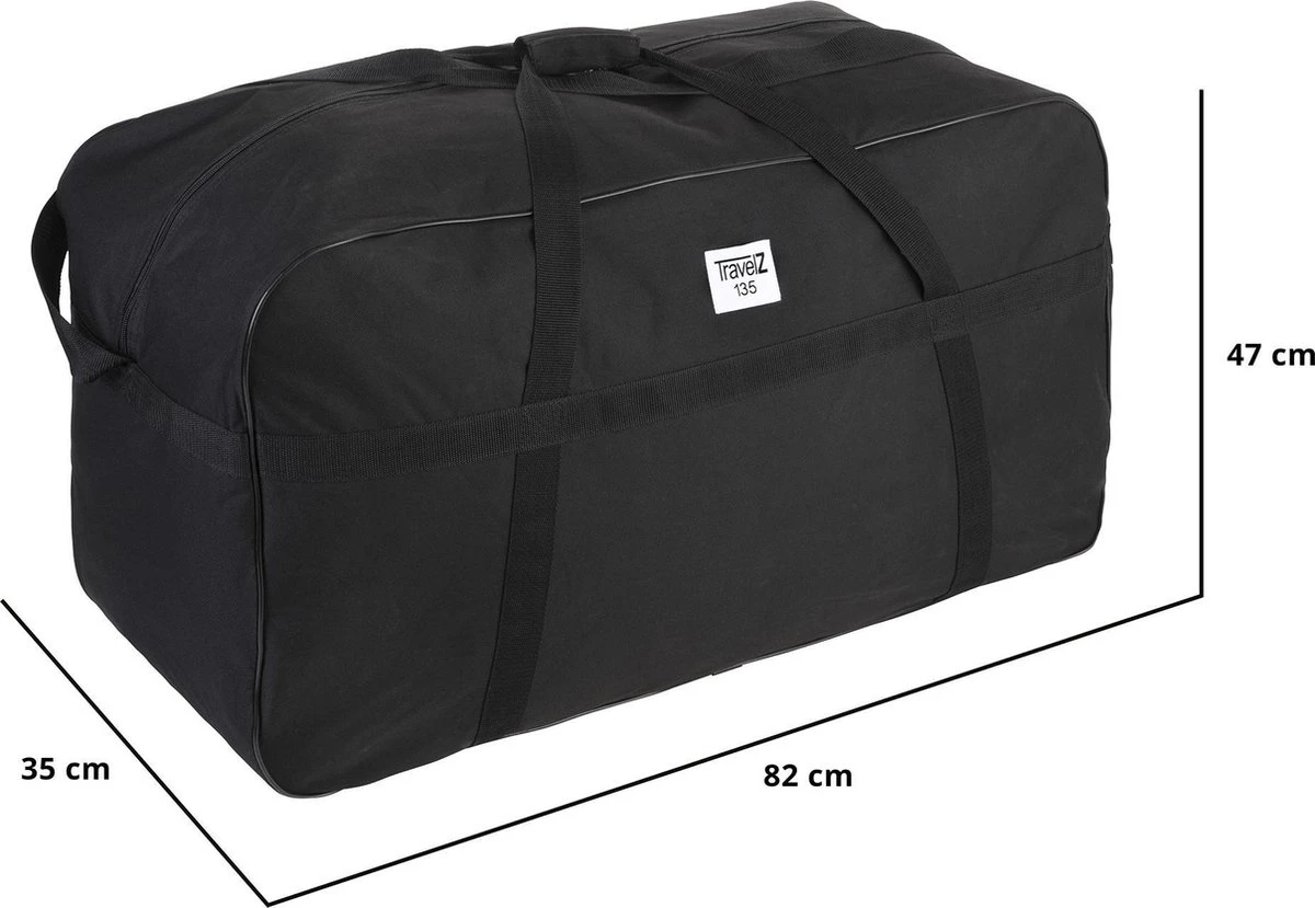 TravelZ Grote Reistas XL - 135 Liter Sporttas 82x35x47cm - Opbergtas 3 TravelZ Grote Reistas XL - 135 Liter Sporttas 82x35x47cm - Opbergtas - Afbeelding 3