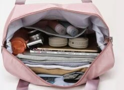 Merkloos Opvouwbare Handbagage Reistas – Opvouwbaar Tot 28 X 18 Cm – Blauw -Reizen Verkoopwinkel 1200x871 1