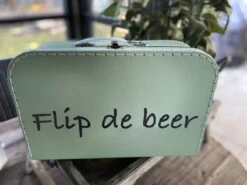 Merkloos Koffertje Karton Groen Maat L Met Eigen Opdruk - Met Naam -Reizen Verkoopwinkel 1200x899 2