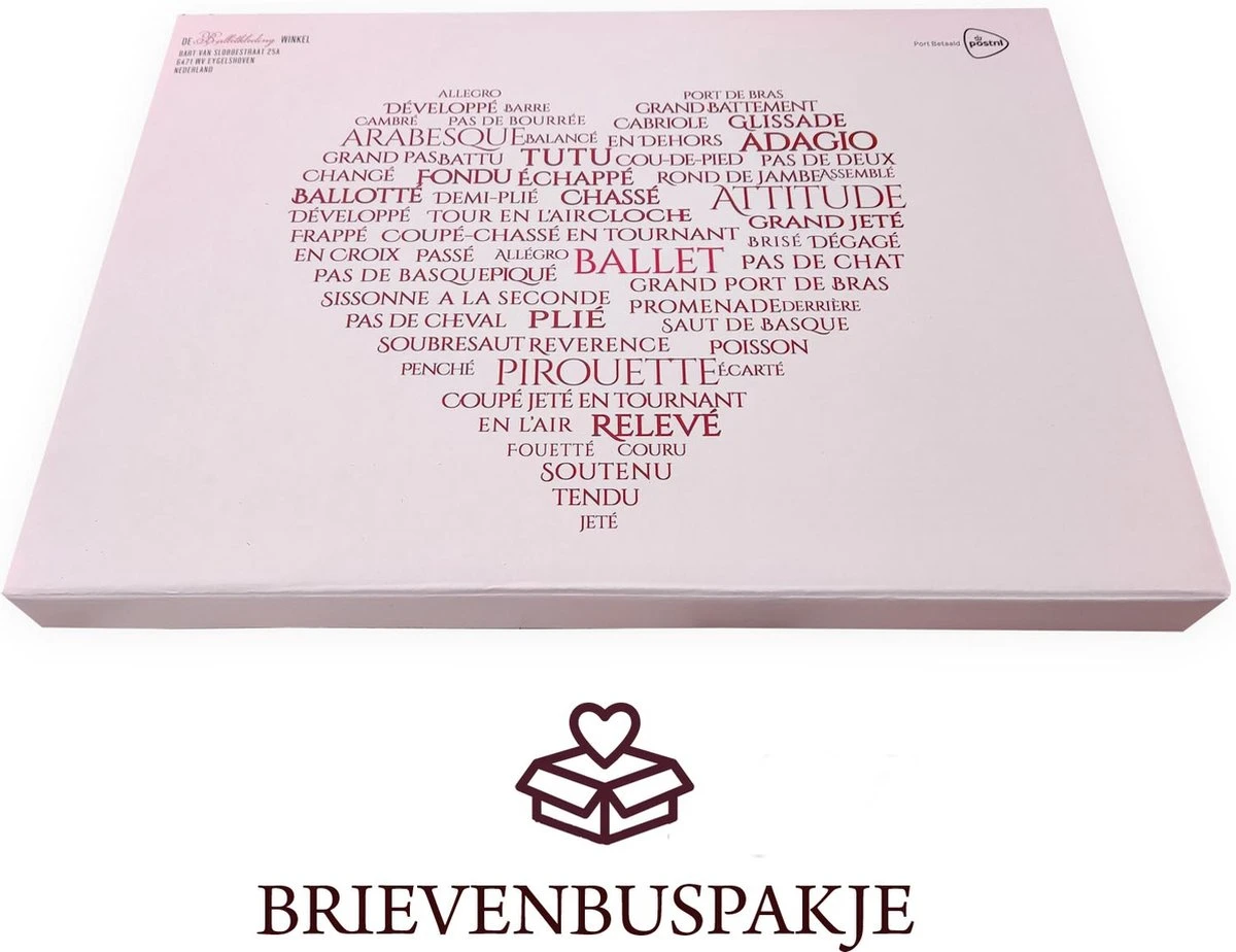 Balletkoffertje Voor Kinderen - Roze Ballettas Voor Meisjes - Ballet Tasje Met Spitzen Print 2 Balletkoffertje Voor Kinderen - Roze Ballettas Voor Meisjes - Ballet Tasje Met Spitzen Print - Afbeelding 2