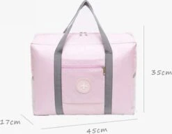 Merkloos Reistas - Handbagage Tas - Opvouwbaar - Roze - Travelbag -Reizen Verkoopwinkel 1200x931