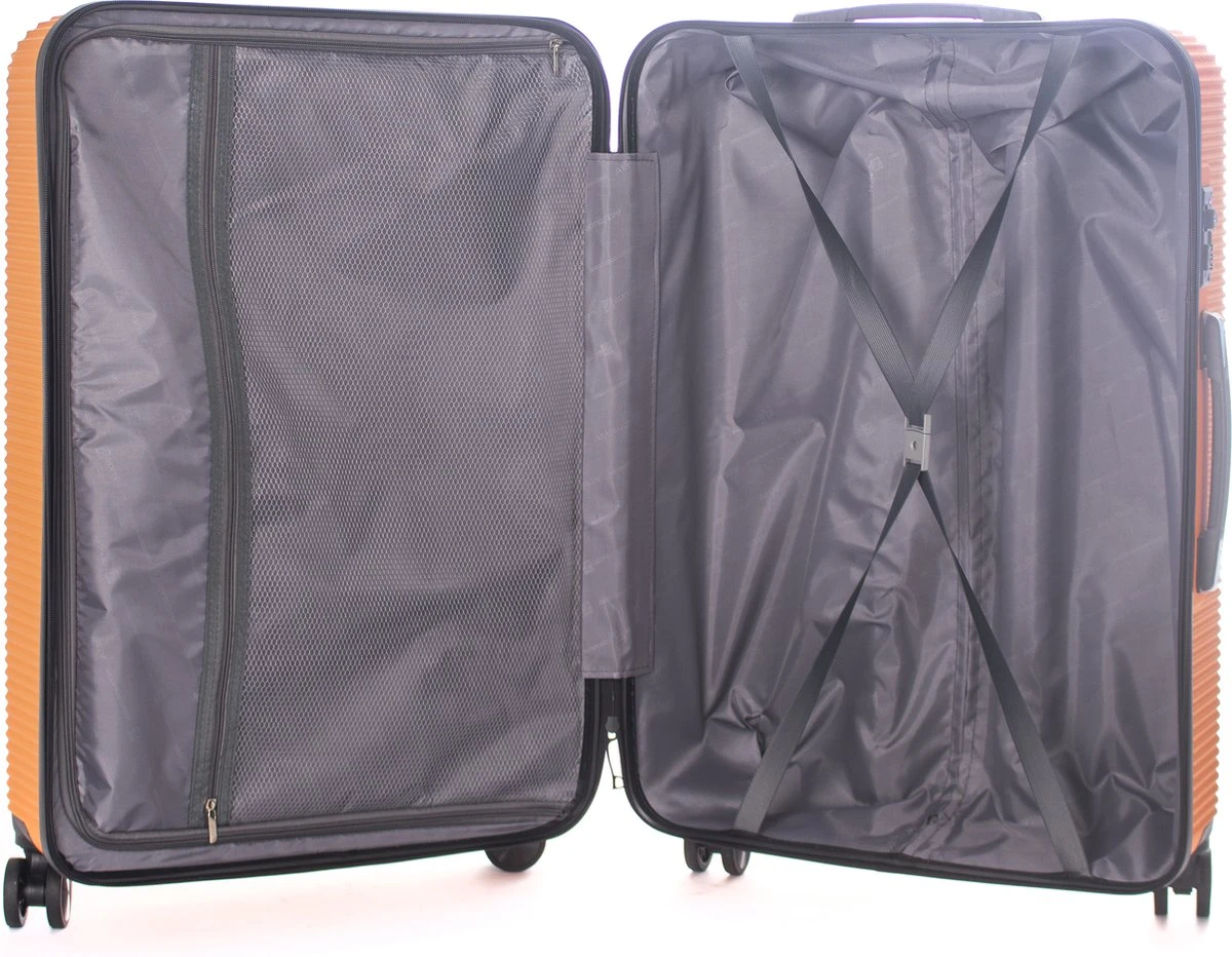 AttitudeZ Air-Z Handbagage Koffer Oranje 55cm - TSA-slot 4 AttitudeZ Air-Z Handbagage Koffer Oranje 55cm - TSA-slot - Afbeelding 4