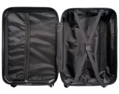 Globeless Handbagage Koffer - TSA Slot - 55x35x20cm - IATA Standaard Trolley - Zwart -Reizen Verkoopwinkel 1200x941