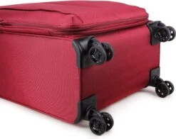 Decent D-Upright Handbagage Koffer - 55 Cm - TSA Slot - Bordeaux Rood -Reizen Verkoopwinkel 1200x952