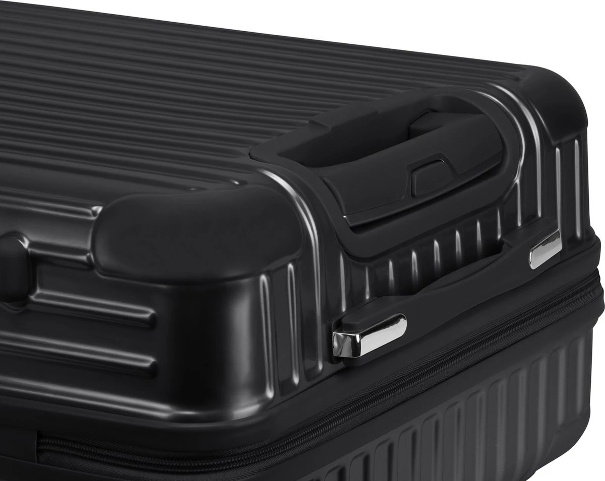 Royal Swiss - Reis Koffer - 76cm - Cijferslot- Lichtgewicht Koffer - 4 Wielen- Zwart 8 Royal Swiss - Reis Koffer - 76cm - Cijferslot- Lichtgewicht Koffer - 4 Wielen- Zwart - Afbeelding 8