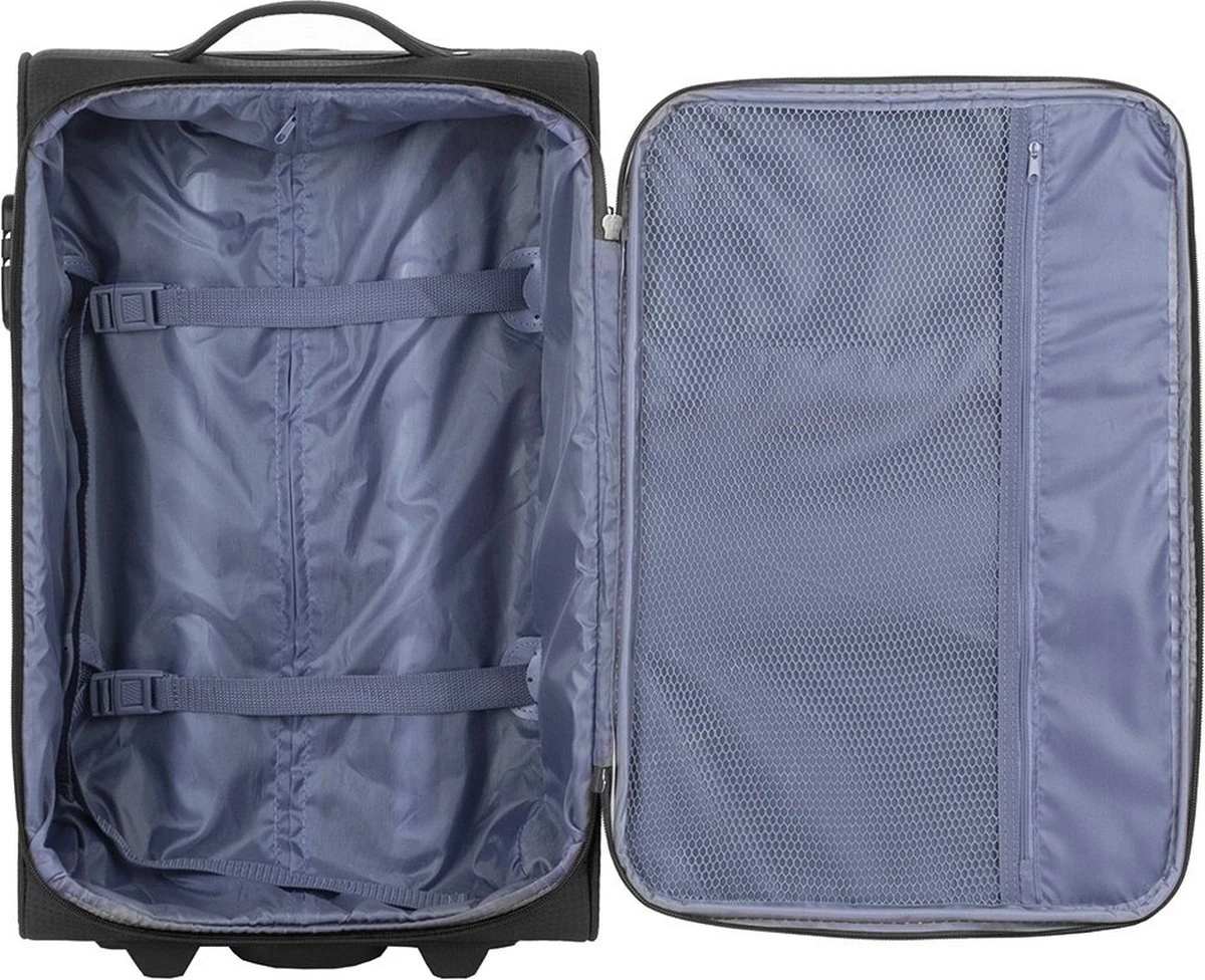 Travelbags Handbagage Zachte Koffer / Trolley / Reiskoffer - The Base - 55 Cm - Zwart 11 Travelbags Handbagage Zachte Koffer / Trolley / Reiskoffer - The Base - 55 Cm - Zwart - Afbeelding 11