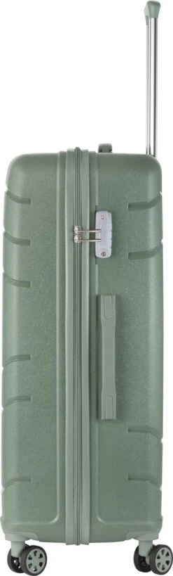 TravelZ Big Bars Reiskoffer 78 Cm Met Dubbele Wielen - Trolley Koffer Met TSA-slot - Olijf -Reizen Verkoopwinkel 362x1200