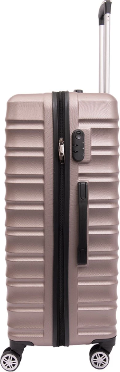 Tobeyz - Kofferset - 3-delig Lichtbruin Handbagage - Verrijdbaar Op 4 Wielen - Stevig ABS - Lichtgewicht, Trolley 2 Tobeyz - Kofferset - 3-delig Lichtbruin Handbagage - Verrijdbaar Op 4 Wielen - Stevig ABS - Lichtgewicht, Trolley - Afbeelding 2