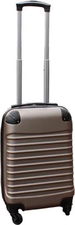 Travelerz Kofferset 3 Delig Met Wielen En Cijferslot - Handbagage Koffers - ABS - Champagne -Reizen Verkoopwinkel 403x1200