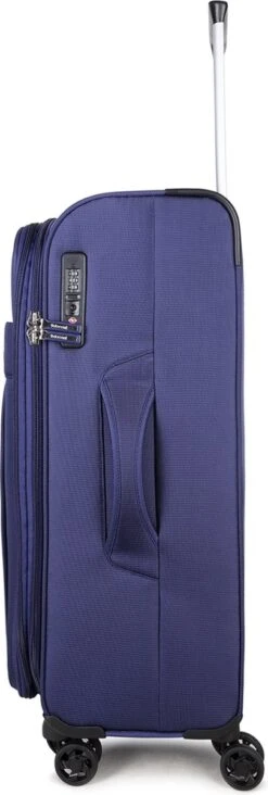 Decent D-Upright Handbagage Koffer - 55 Cm - TSA Slot - Donkerblauw -Reizen Verkoopwinkel 405x1200