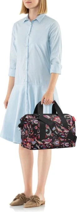 Reisenthel Allrounder M Reistas Sporttas - 18L - Paisley Zwart -Reizen Verkoopwinkel 437x1200 2