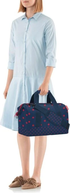 Reisenthel Allrounder M Reistas Sporttas - 18L - Mixed Dots Red Rood -Reizen Verkoopwinkel 437x1200 3