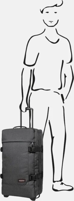 Eastpak TRANVERZ M Reiskoffer (67 X 35.5 X 30 Cm) - Black Denim -Reizen Verkoopwinkel 444x1200 1