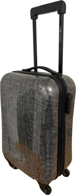 Leonardo Handbagage Koffer - 51x31x20 - Alle Vliegmaatschappijen - Hardcase - Cijferslot - Reiskoffer - Lichtgewicht Koffer - Grey