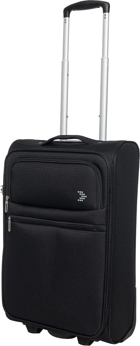Travelbags Handbagage Zachte Koffer / Trolley / Reiskoffer - The Base - 55 Cm - Zwart 5 Travelbags Handbagage Zachte Koffer / Trolley / Reiskoffer - The Base - 55 Cm - Zwart - Afbeelding 5