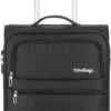 Travelbags Handbagage Zachte Koffer / Trolley / Reiskoffer - The Base - 55 Cm - Zwart