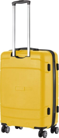 TravelZ Big Bars Reiskoffer 68 Cm Met Dubbele Wielen - Trolley Koffer Met TSA-slot - Geel -Reizen Verkoopwinkel 517x1200 1
