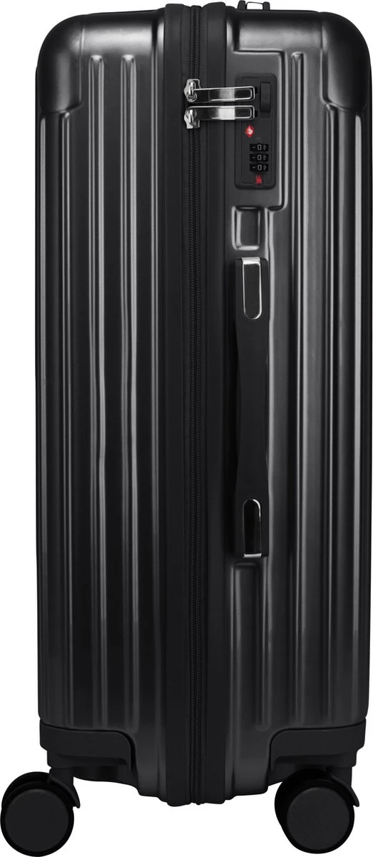 Royal Swiss - Reis Koffer - 76cm - Cijferslot- Lichtgewicht Koffer - 4 Wielen- Zwart 2 Royal Swiss - Reis Koffer - 76cm - Cijferslot- Lichtgewicht Koffer - 4 Wielen- Zwart - Afbeelding 2