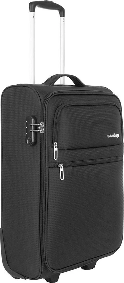 Travelbags Handbagage Zachte Koffer / Trolley / Reiskoffer - The Base - 55 Cm - Zwart 9 Travelbags Handbagage Zachte Koffer / Trolley / Reiskoffer - The Base - 55 Cm - Zwart - Afbeelding 9