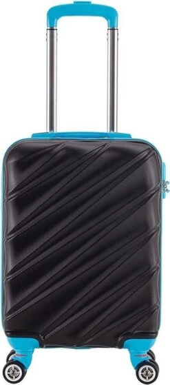 Decent Lumi Fix Handbagage Koffer - 55 Cm - Black/Blue