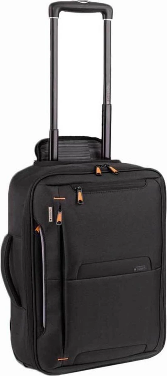 Gabol - Piloto Roma - Handbagage Laptop Rugzaktrolley - Zwart 1 Gabol - Piloto Roma - Handbagage Laptop Rugzaktrolley - Zwart