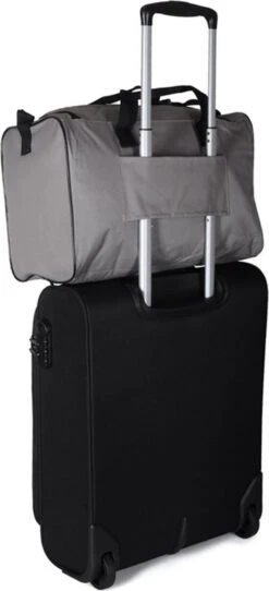 Handbagage Ryanair 40x20x25 - Met Smart Sleeve Voor Op Een Koffer - Steel Grey -Reizen Verkoopwinkel 547x1200 3