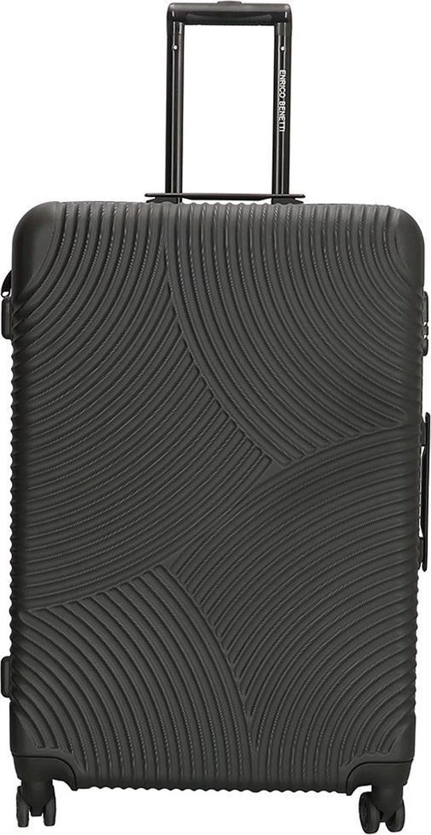 Enrico Benetti Koffer / Trolley / Reiskoffer - 75 X 46 X 25 Cm - 93 Liter - ABS - Maat L - Louisville - Zwart 1 Enrico Benetti Koffer / Trolley / Reiskoffer - 75 X 46 X 25 Cm - 93 Liter - ABS - Maat L - Louisville - Zwart