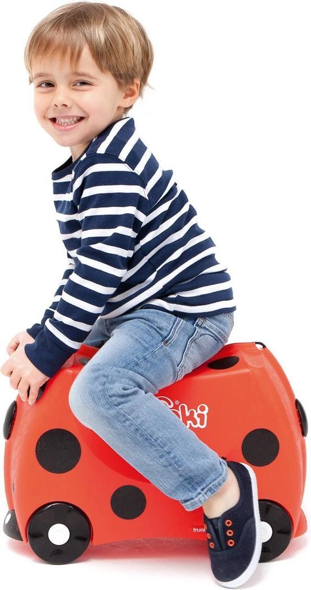 Trunki Ride-On Handbagage Koffer 46 Cm - Lieverheersbeestje Harley 19 Trunki Ride-On Handbagage Koffer 46 Cm - Lieverheersbeestje Harley - Afbeelding 19