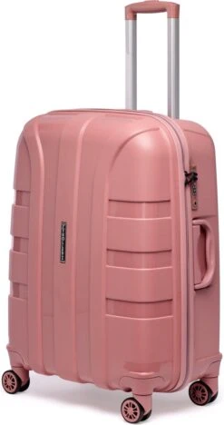 ©TROLLEYZ - Paris No.5 - Reiskoffer - 69cm Met TSA Slot - Dubbele Wielen - 360° Spinners - 100% Polypropyleen - Reiskoffer In Rose Blush -Reizen Verkoopwinkel 634x1200 4