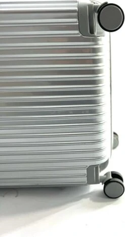 AATravel S Reiskoffer - Trolley ABS - Handbagage - Met Dubbele Wielen - 53 Cm - 37 Liter - Zilver -Reizen Verkoopwinkel 636x1200