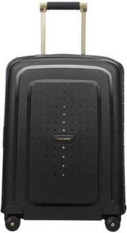Samsonite Reiskoffer - S'Cure Dlx Spinner 55/20 (Handbagage) Black/Gold Deluscious -Reizen Verkoopwinkel 655x1200