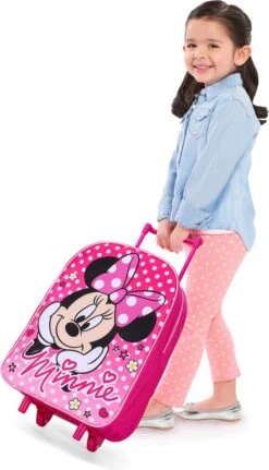 Disney MINNIE MOUSE Polka Dots Trolley Koffertje Vakantie Logeren Tripjes Roze -Reizen Verkoopwinkel 687x1200