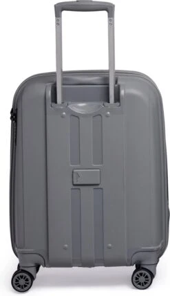 ©TROLLEYZ - Venice No.10 - Trolley - 55cm Met TSA Slot - Dubbele Wielen - 360° Spinners - 100% Polypropyleen - Handbagage Koffer In Silver Stone -Reizen Verkoopwinkel 693x1200