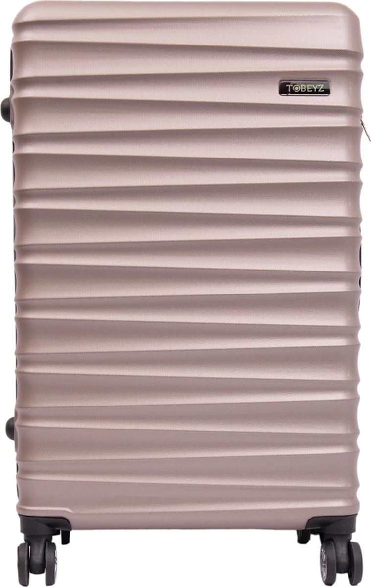 Tobeyz - Kofferset - 3-delig Lichtbruin Handbagage - Verrijdbaar Op 4 Wielen - Stevig ABS - Lichtgewicht, Trolley 5 Tobeyz - Kofferset - 3-delig Lichtbruin Handbagage - Verrijdbaar Op 4 Wielen - Stevig ABS - Lichtgewicht, Trolley - Afbeelding 5