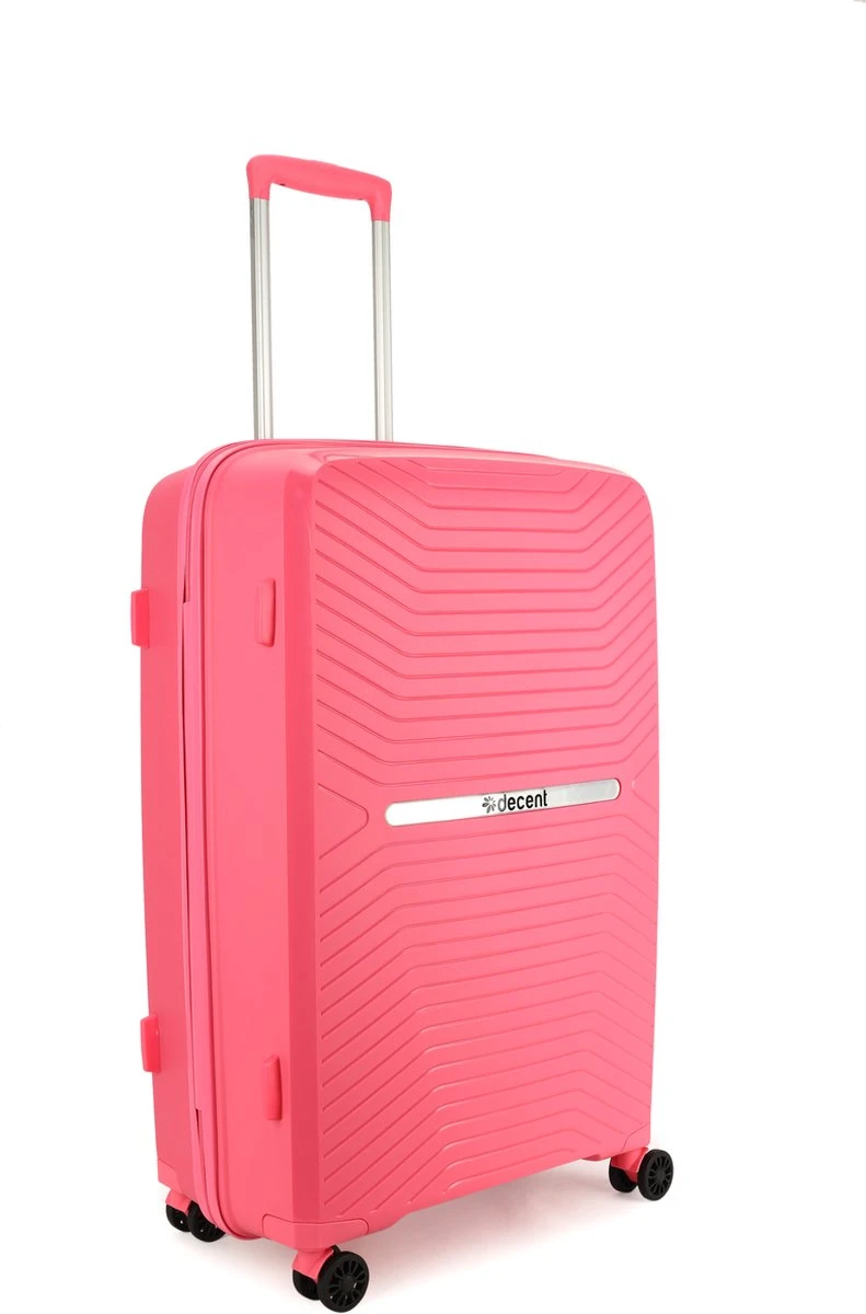 Decent CROSS-ONE PP Trolley 76 Cm - 94 Liter - TSA Slot - Pink 2 Decent CROSS-ONE PP Trolley 76 Cm - 94 Liter - TSA Slot - Pink - Afbeelding 2