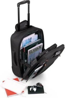 Gabol - Piloto Roma - Handbagage Laptop Rugzaktrolley - Zwart 7 Gabol - Piloto Roma - Handbagage Laptop Rugzaktrolley - Zwart -Reizen Verkoopwinkel 792x1200