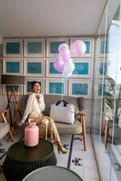 Reisenthel Dufflebag M Reistas - 38L - Rhombus Licht Grijs -Reizen Verkoopwinkel 799x1200 122