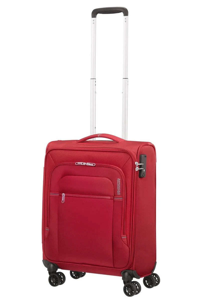 American Tourister Reiskoffer - Crosstrack Spinner 55/20 Tsa (Handbagage) Red/Grey 4 American Tourister Reiskoffer - Crosstrack Spinner 55/20 Tsa (Handbagage) Red/Grey - Afbeelding 4
