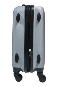 SB Travelbags 'Expandable' Handbagage Koffer 53cm 4 Wielen Trolley - Zilver -Reizen Verkoopwinkel 800x1200 19