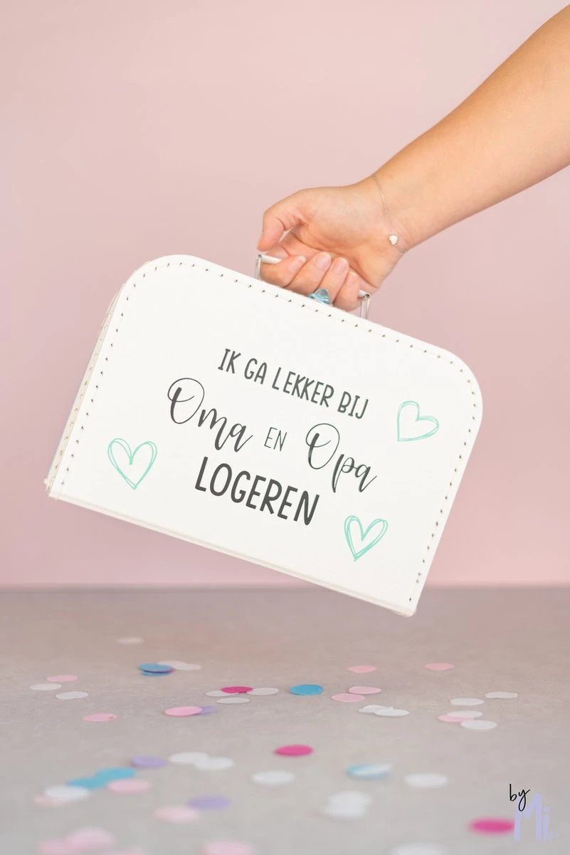 Merkloos ByMi |Koffertje Ik Ga Lekker Logeren Bij Opa En Oma| Aankondiging| Zwangerschap| Kraam Cadeau| Zwanger| Gepersonaliseerd 2 Merkloos ByMi |Koffertje Ik Ga Lekker Logeren Bij Opa En Oma| Aankondiging| Zwangerschap| Kraam Cadeau| Zwanger| Gepersonaliseerd - Afbeelding 2