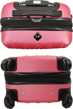 SB Travelbags Kofferset - 2 Delige 'Expandable' Koffer - Roze - 65cm/55cm -Reizen Verkoopwinkel 802x1200 3