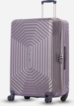 ©TROLLEYZ - Florence No.7 - Trolley - 55cm Met TSA Slot - Dubbele Wielen - 360° Spinners - 100% ABS - Handbagage Koffer In Cloudy Grey -Reizen Verkoopwinkel 836x1200