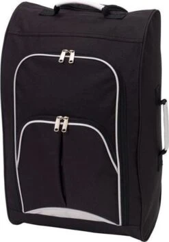Merkloos Handbagage Reiskoffer/trolley Zwart 55 Cm - Reistassen Op Wielen